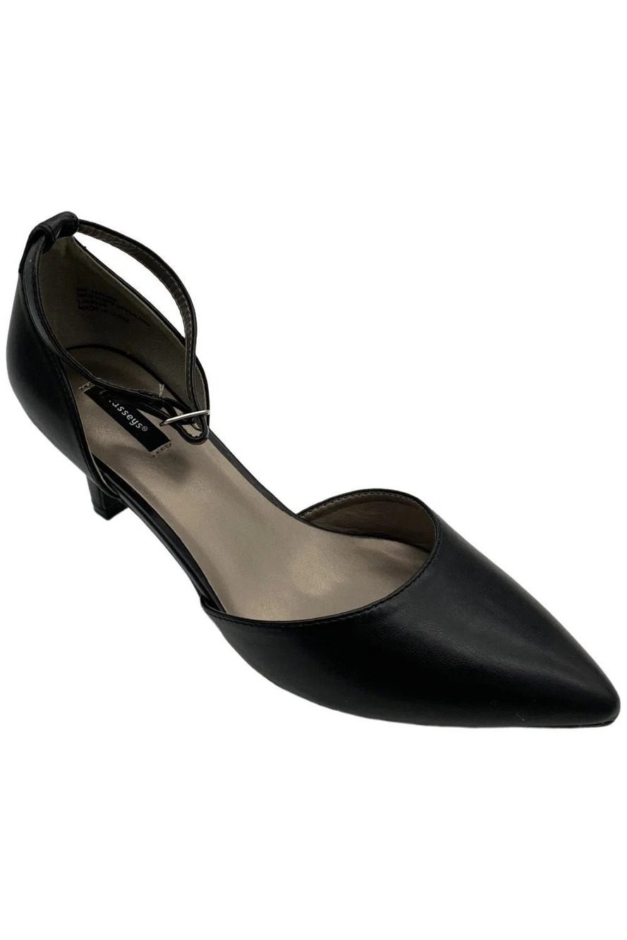 Masseys Women's Lynley Kitten Heel Black - Wide